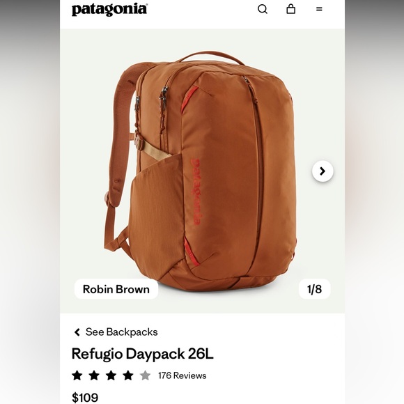 Patagonia Refugio Daypack 26L - Brown - Picture 1 of 6
